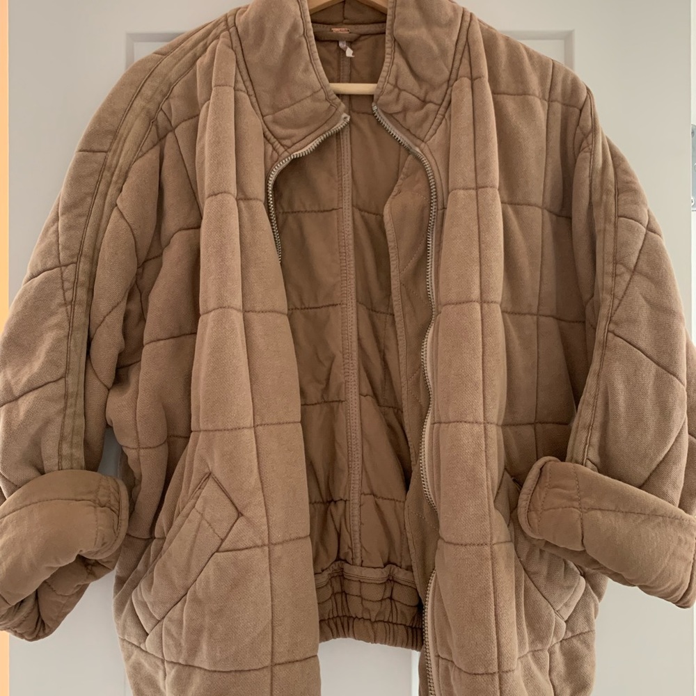 Free People Dolman Quilted Knit Jacket